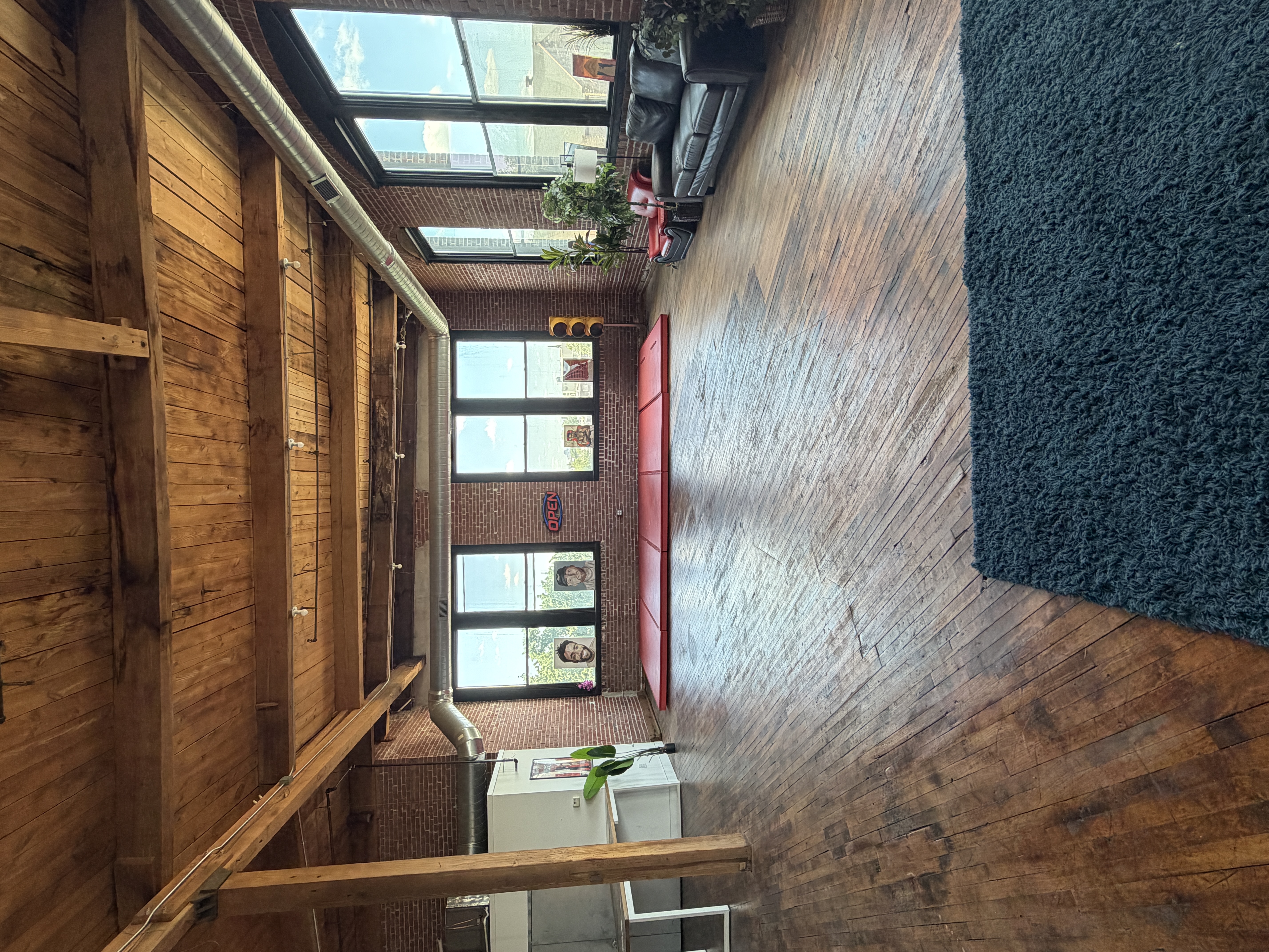 Exposed brick walls at The Loft 215 Philadelphia venue